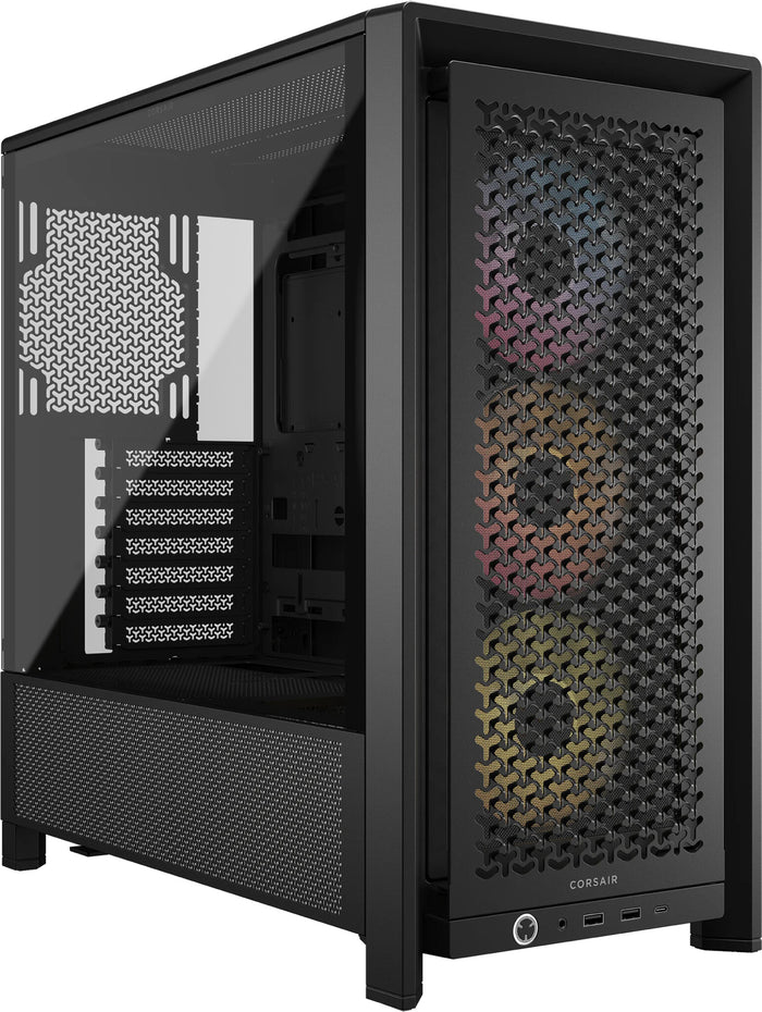 Corsair FRAME 4000D RS ARGB Midi Tower PC Case Black | Liquid Cooling Support