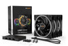be quiet! Light Wings High Speed 3 Pack Fan | 120mm 2500 RPM 52.3 CFM PWM RGB Rifle bearing Black