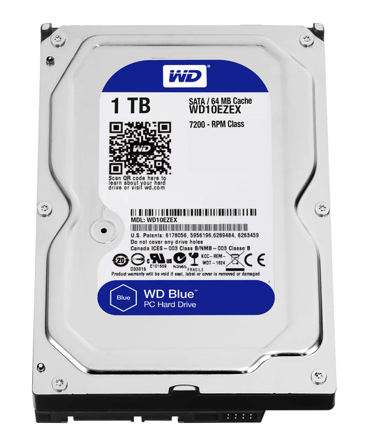 Western Digital Internal Hard Drive Blue 3.5" 1000 GB Serial ATA III