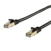StarTech.com 5m CAT6a Ethernet Cable - 10 Gigabit Shielded Snagless RJ45 100W PoE Patch Cord - 10GbE STP Network Cable w/Strain Relief - Black Fluke Tested/Wiring is UL Certified/TIA