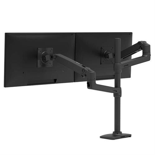 LX Series LX Dual Stacking Arm Tall Pole Matte Black 101.6 cm Clamp