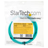 StarTech.com Fiber Optic Cable - 10 Gb Aqua - Multimode Duplex 50/125 - LSZH - LC/LC - 3 m~3m (10ft) LC/UPC to LC/UPC OM3 Multimode Fiber Optic Cable, Full Duplex 50/125µm Zipcord Fiber, 100G Networks, LOMMF/VCSEL,