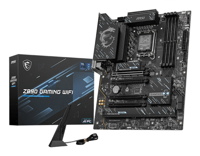 MSI Z890 GAMING WIFI ATX Motherboard | LGA1851 | 4x DDR5 Slots | Wi-Fi 7