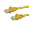 StarTech 100ft CAT6 Ethernet Cable - Yellow CAT 6 Gigabit Ethernet Wire -650MHz 100W PoE RJ45 UTP Network/Patch Cord Snagless w/Strain Relief Fluke Tested/Wiring is UL Certified/TIA