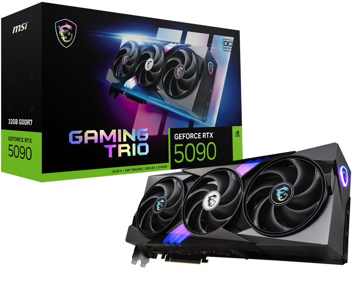 MSI GeForce RTX 5090 32 GB GDDR7 Overclocked Graphics Card | PCIe 5.0 x16 | 3 x DP and 1 x HDMI | Active Cooling