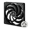 ARCTIC P12 Slim Pressure-optimised Fan | 120mm 2100 RPM 41.1 CFM PWM Fluid Dynamic Bearing (FDB) Black