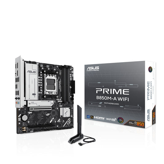 ASUS PRIME B850M-A WIFI mATX Motherboard | AM5 | 4x DDR5 Slots | Wi-Fi 6E