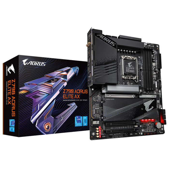 Gigabyte Z790 AORUS ELITE AX ATX Motherboard | LGA1700 | 4x DDR5 Slots | Wi-Fi 6E