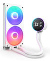 NZXT Kraken Elite 280 RGB Processor All-in-one liquid cooler 14 cm White 1 pc(s)