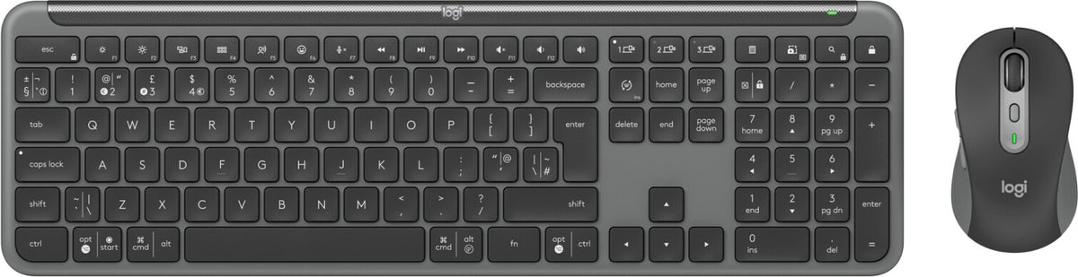 Logitech MK950 Signature for Business Keyboard | Wireless, QWERTY, Graphite, Backlit, Mouse Included