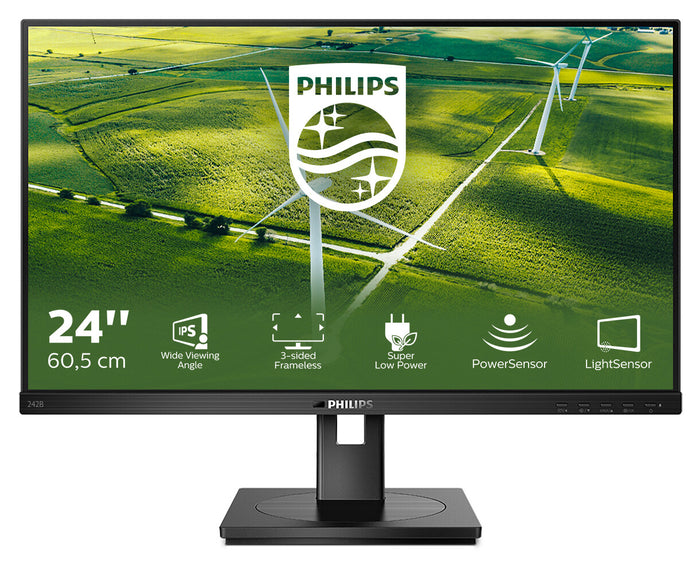 Philips 242B1G/00 24" Full HD Monitor | 1920 x 1080 75Hz HDMI VGA DVI DP