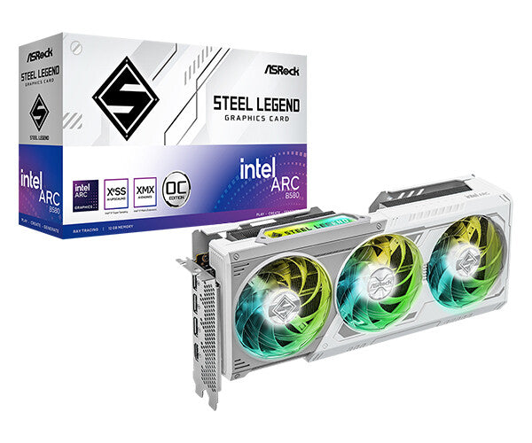 Asrock Arc B580 12 GB GDDR6 Graphics Card | PCIe 4.0 x8 | 3 ? DP and 1 ? HDMI | Active Cooling
