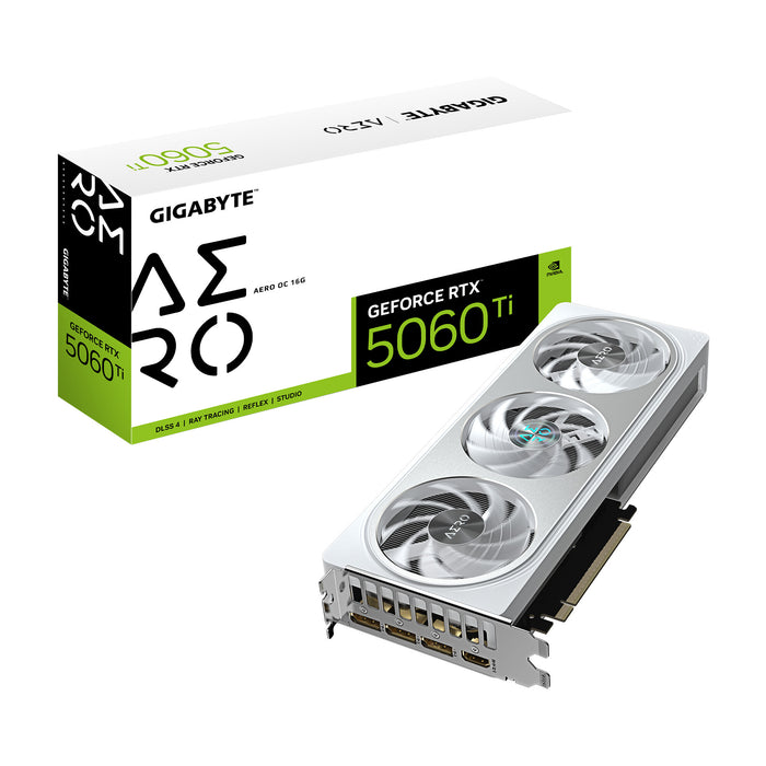 Gigabyte GeForce RTX 5060 Ti 16 GB GDDR7 Overclocked Graphics Card | PCIe 5.0 x16 | 3 x DP and 1 x HDMI | Active Cooling