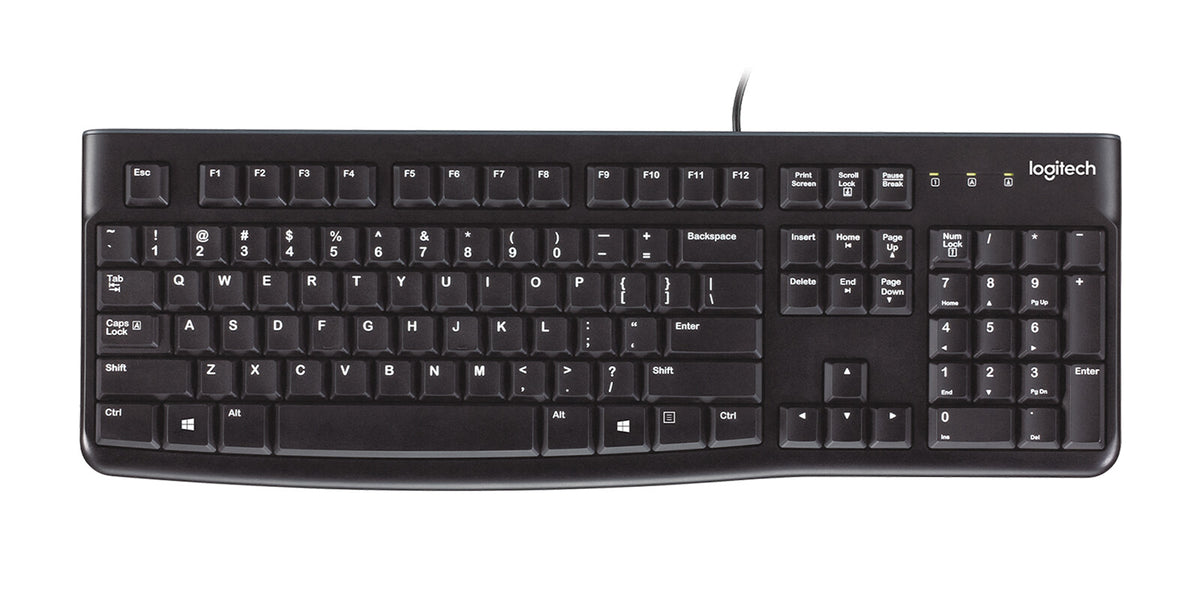 Logitech Keyboard K120 for Business Keyboard | Wired, QWERTY, Black