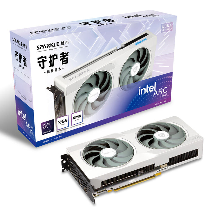 Sparkle Technology Arc B570 10 GB GDDR6 Overclocked Graphics Card | PCIe 4.0 x8 | 3 x DP and 1 x HDMI | Active Cooling