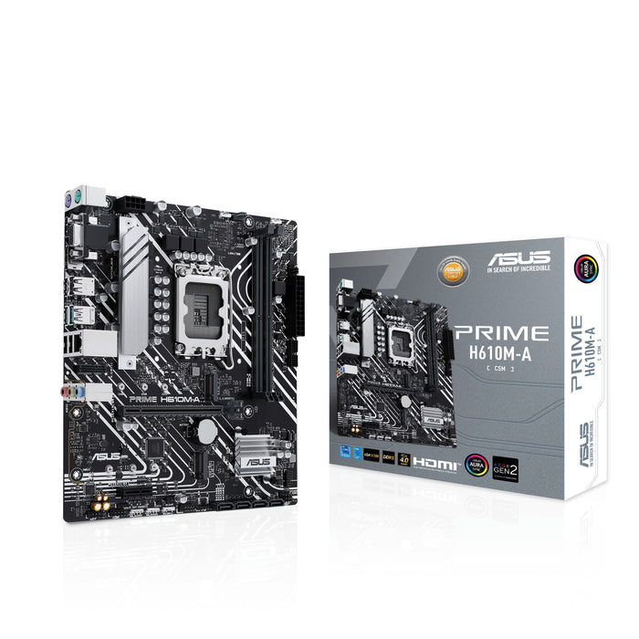 ASUS PRIME H610M-A-CSM mATX Motherboard | LGA1700 | 2x DDR5 Slots