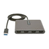 StarTech.com USB 3.0 to 4x HDMI Adapter - External Video & Graphics Card - USB Type-A to Quad HDMI Display Adapter Dongle - 1080p 60Hz - Multi Monitor USB A to HDMI Converter - Windows Only