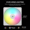 Corsair RS140 ARGB Case Fan | 140mm 1700 RPM 95.5 CFM PWM RGB White