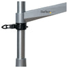 StarTech.com Desk Mount Monitor Arm - VESA or Apple iMac/Thunderbolt or Ultrawide Display up to 14kg - Articulating Height Adjustable Single Desktop Monitor Pole Mount - Clamp/Grommet