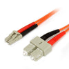 StarTech Fiber Optic Cable - Multimode Duplex 62.5/125 - LSZH - LC/SC - 3 m
