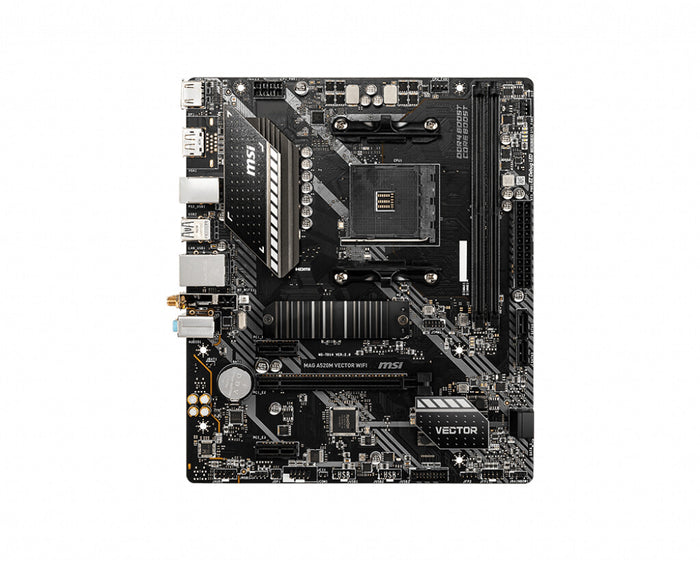 MSI MAG A520M VECTOR WIFI mATX Motherboard | AM4 | 2x DDR4 Slots