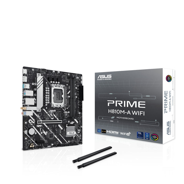 ASUS PRIME H810M-A WIFI mATX Motherboard | LGA1851 | 2x DDR5 Slots | Wi-Fi 6