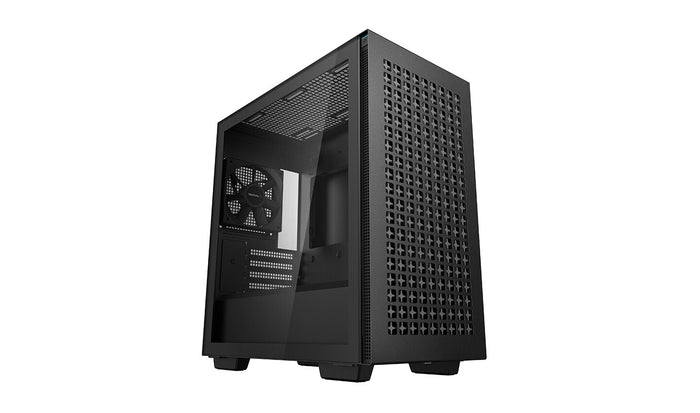 DeepCool CH370 Mini Tower PC Case Black | Liquid Cooling Support