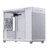 ASUS AP201 ASUS PRIME CASE TG WHITE Mini Tower PC Case White | Liquid Cooling Support