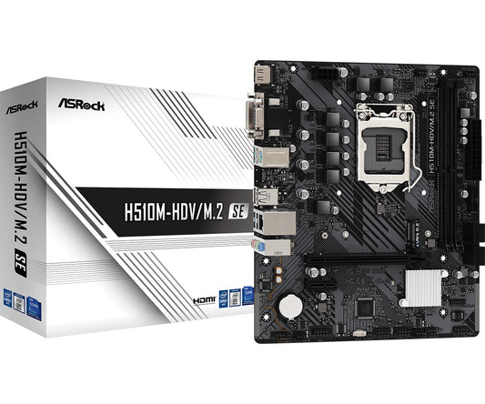 Asrock H510M-HDV/M.2 SE motherboard Intel H470 LGA 1200 micro ATX