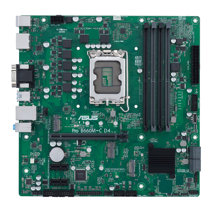 ASUS PRO B660M-C D4-CSM mATX Motherboard | LGA1700 | 4x DDR4 Slots