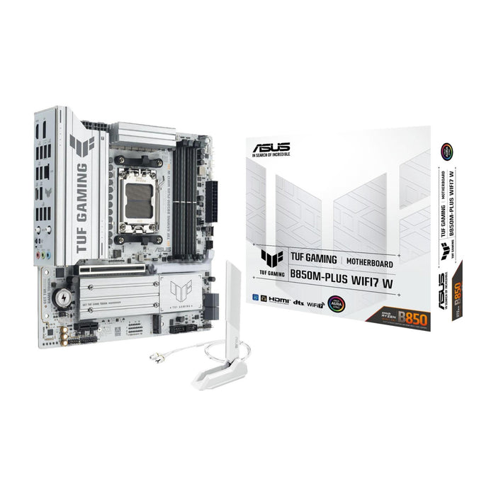 ASUS TUF GAMING B850M-PLUS WIFI7 W mATX Motherboard | AM5 | 4x DDR5 Slots | Wi-Fi 7