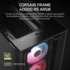 Corsair FRAME 4000D RS ARGB Midi Tower PC Case Black | Liquid Cooling Support