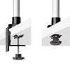 StarTech.com Monitor Desk Mount For 27in 16:9 or 30in 21:9 Ultrawide Screens, VESA 75x75/100x100, Tool-Less Arm Adjustments, C-Clamp/Grommet, Spring-Assisted Arm