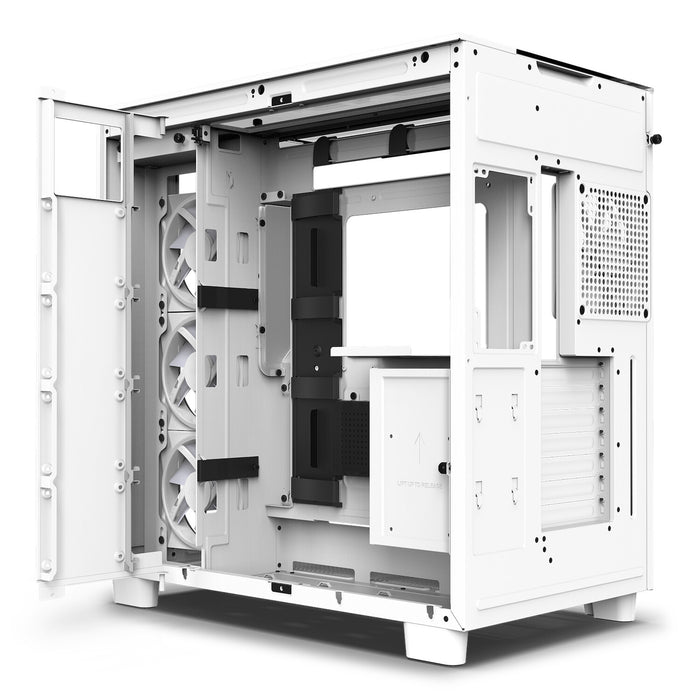 NZXT H9 Elite RGB Midi Tower PC Case White | Liquid Cooling Support