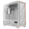 Antec FLUX PRO White EUV ARGB Full Tower PC Case White, Wood | Liquid Cooling Support