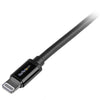 StarTech 2 m (6 ft.) USB to Lightning Cable - Long iPhone / iPad / iPod Charger Cable - Lightning to USB Cable - Apple MFi Certified - Black