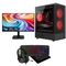GTR Gaming Infinity Gaming PC Bundle | AMD Ryzen 5 5600 | GT 1030 4GB | 512GB SATA SSD | 16GB DDR4 3200MHz RAM | 500W PSU | Windows 11 Home | AC900 WiFi | 24" Gaming Monitor | Gaming Keyboard, Mouse & Headset