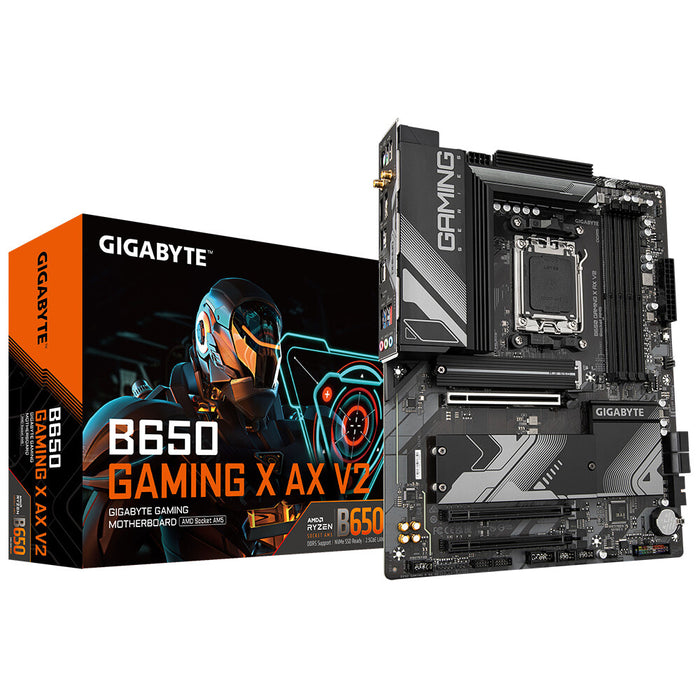 Gigabyte B650 GAMING X AX V2 ATX Motherboard | AM5 | 4x DDR5 Slots | Wi-Fi 6E