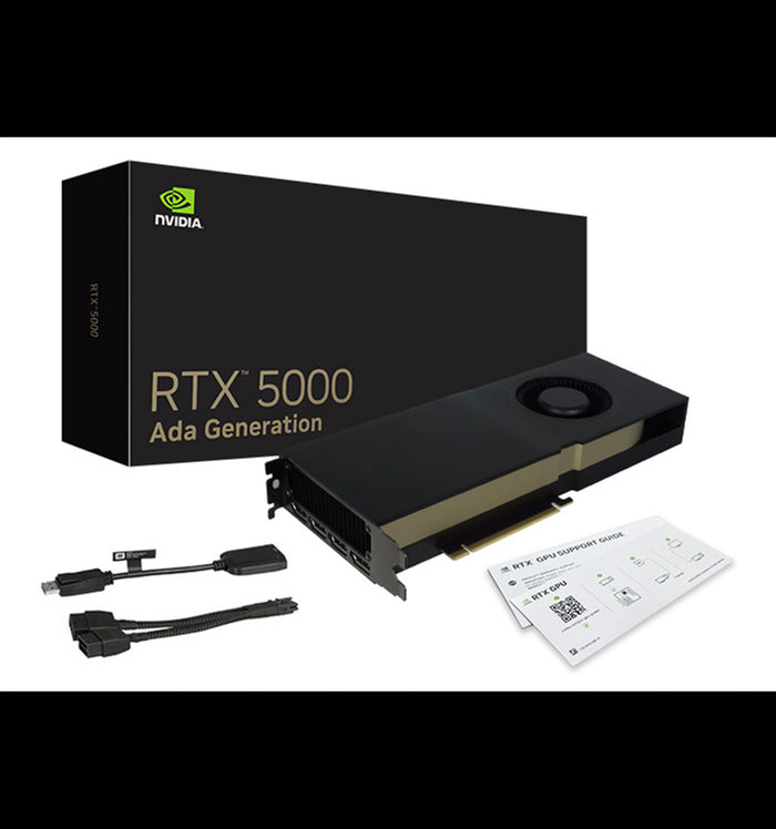 PNY RTX 5000 Ada 32 GB GDDR6 Graphics Card | PCIe 4.0 x16 | 4 x DP | Active Cooling