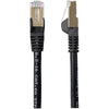 StarTech.com 10m CAT6a Ethernet Cable - 10 Gigabit Shielded Snagless RJ45 100W PoE Patch Cord - 10GbE STP Network Cable w/Strain Relief - Black Fluke Tested/Wiring is UL Certified/TIA
