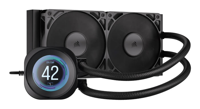 Corsair Nautilus 240 RS LCD Processor All-in-one liquid cooler 12 cm Black 1 pc(s)