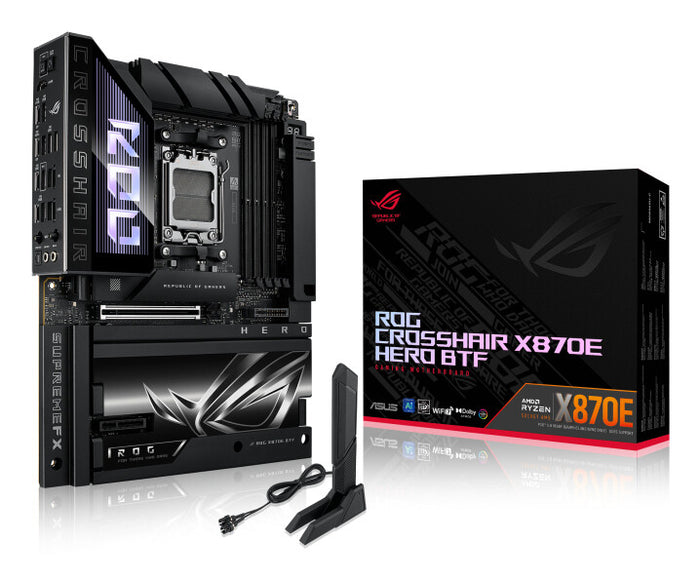 ASUS ROG CROSSHAIR X870E HERO BTF ATX Motherboard | AM5 | 4x DDR5 Slots | Wi-Fi 7
