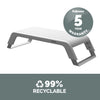 Fellowes Computer Monitor Stand with 3 Height Adjustments - Hana LT Monitor Riser - Ergonomic Adjustable Monitor Stand for Computers - Max Weight 22.6KG - White