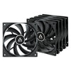 ARCTIC F12 Case Fan | 5-Pack 120mm 1350 RPM 53 CFM Fluid Dynamic Bearing (FDB) Black