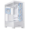 ASUS A31 Plus TG ARGB WHITE Midi Tower PC Case White | Liquid Cooling Support