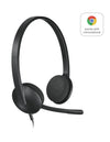 Logitech H340 Headset Wired Head-band Office/Call center USB Type-A Black