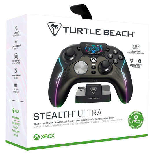 Turtle Beach Stealth Ultra Black, Grey Bluetooth/USB Gamepad Analogue / Digital Android, PC, Xbox One, Xbox Series S, Xbox Series X