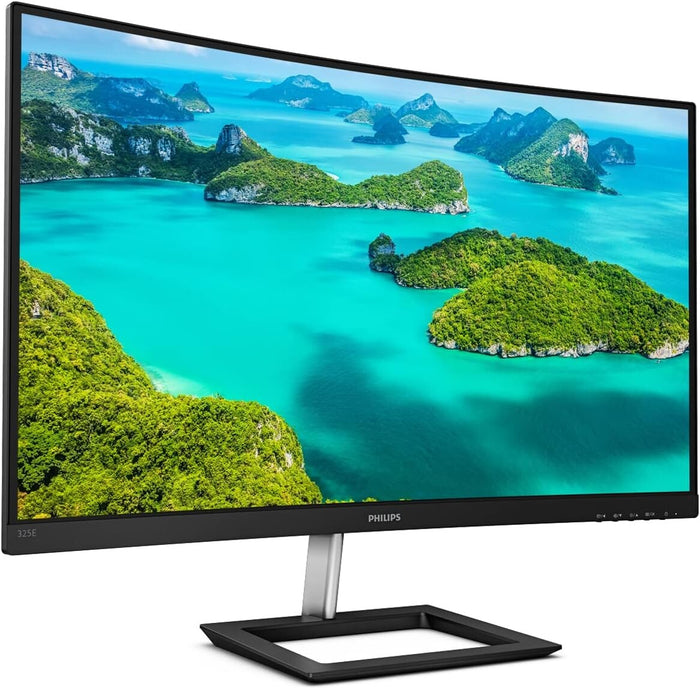 Philips E Line 325E1C/00 32" Quad HD Curved Monitor | 2560 x 1440 75Hz HDMI VGA DP