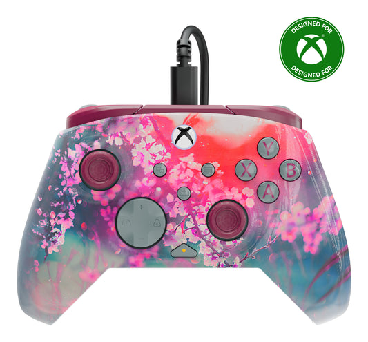 Turtle Beach Rematch Advanced Kyoto Bloom Wired Gaming Controller for Xbox and PC – Lenticular, Multi-Design, Remappable Buttons, Hall-Effect Hair Triggers, 8ft Cable, Officially Licensed by Xbox