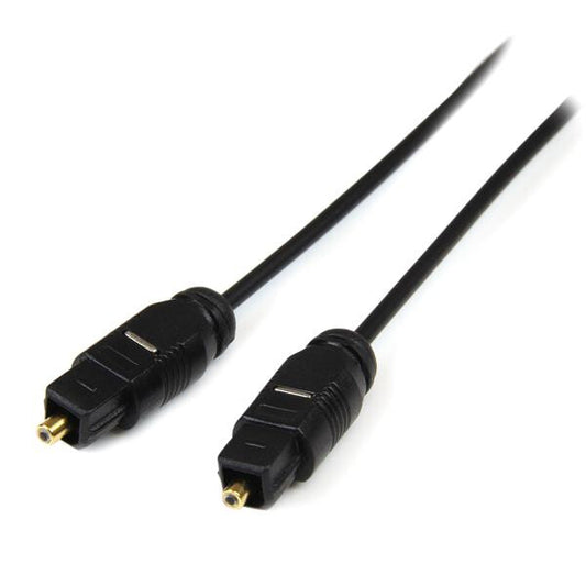 StarTech 15 ft Thin Toslink Digital Optical SPDIF Audio Cable